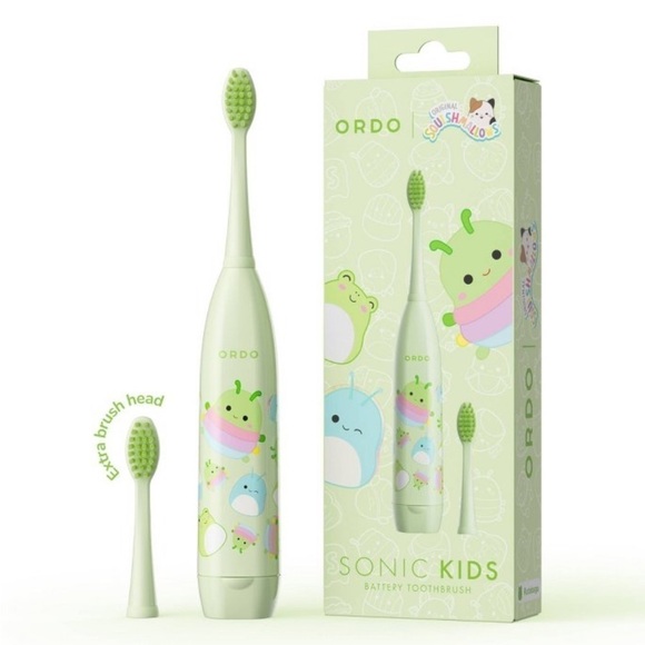 Sonic Other - ORDO Sonic Kids’ Battery Toothbrush- Squishmallows Rutabaga- Green
